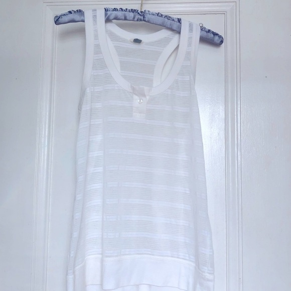 FOSSIL Y2K White Burnout Racerback Tank XS - Picture 6 of 14